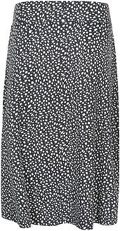 Dames/Dames Waterfront Jersey Midi Rok (Zwart)