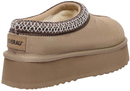 Dames/Dames Wonga Leren Slippers (Zand) - EU 39/ UK 6
