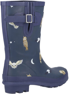 Dames/Dames Woodland Uil Mid Cut Wellington Laarzen (Middenblauw)