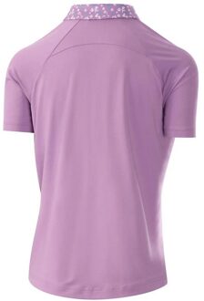Dames/Dames Zip Neck Golf Poloshirt (Paars) - S