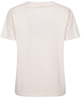 Dames/Dames Zonnebloem Relaxed Fit T-shirt (Licht Beige)