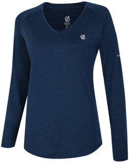 Dames discern t-shirt met lange mouwen Blauw - 34