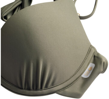 Dames effen bikinitop - maat L Groen
