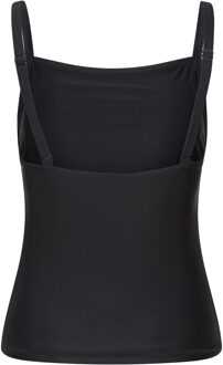 Dames Effen Buik Controletankini Top (Zwart) - EU 36 / UK 8