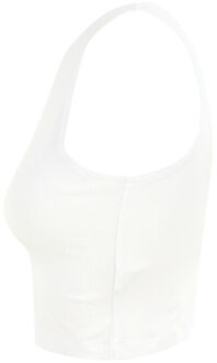 Dames effen gewaad top - maat XS Wit