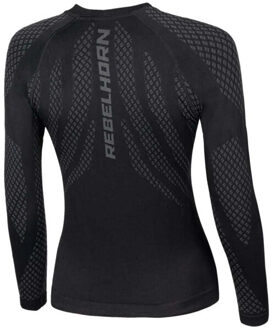 Dames elarit thermoactive basislaag top - maat XXL Zwart