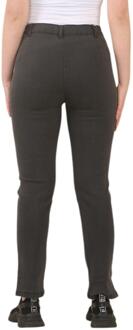 Dames Elastische Taille Jeans in Charcoal Houtskool - EU 46 Kort / UK 18 Kort