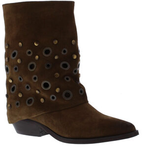 Dames enkellaars | dames | maat: | suede Bruin - 40