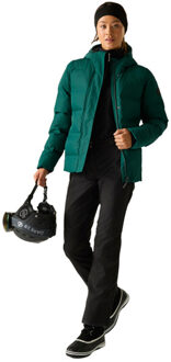 Dames entrusted gewatteerde jas Groen - 38