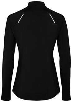 Dames estambul sweatshirt met kwart ritssluiting en lange mouw - maat XXL Zwart