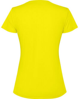 Dames estoril t-shirt met korte mouwen - maat XL Geel