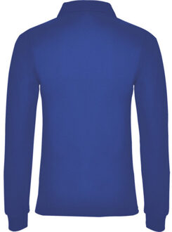 Dames estrella poloshirt met lange mouwen - maat M Blauw