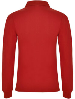 Dames estrella poloshirt met lange mouwen - maat M Rood