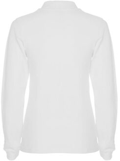 Dames estrella poloshirt met lange mouwen Wit - XXXL