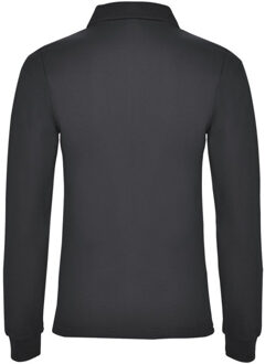 Dames estrella poloshirt met lange mouwen Zwart - XXXL