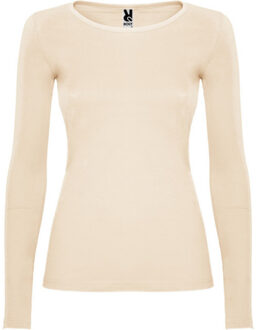 Dames extreme t-shirt met lange mouwen - maat XXXL Beige
