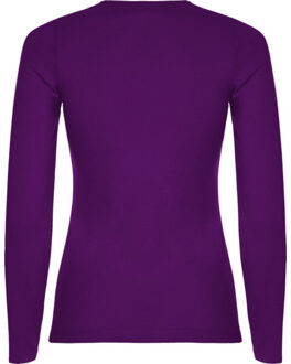Dames extreme t-shirt met lange mouwen Paars - XXL