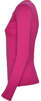 Dames extreme t-shirt met lange mouwen Roze - S