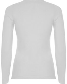 Dames extreme t-shirt met lange mouwen Wit - XXL