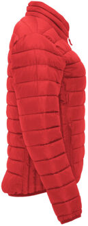 Dames finland slim gewatteerd jasje Rood - L