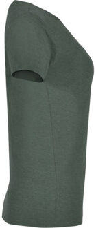 Dames fox heather t-shirt met korte mouwen Groen - L