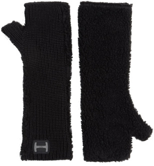 Dames Gebreide/Fleece Handschoenen Hogan , Black , Unisex - ONE Size
