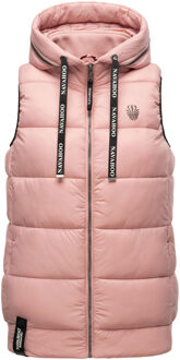 Dames Gewatteerde Bodywarmer Kassidy – Licht & Modern met Capuchon - maat Roze