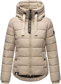 dames gewatteerde jas Amayaa – Elegant & Licht Gevoerd Grijs - 2XL