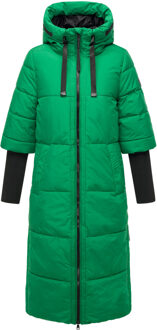 Dames Gewatteerde Jas Ciao Meow - Extra Lang & Warm Groen