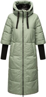 Dames Gewatteerde Jas Ciao Meow - Extra Lang & Warm - maat M Groen