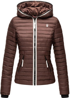 Dames Gewatteerde Jas Kimuk Princess – Licht, Modern & Met Capuchon Bruin