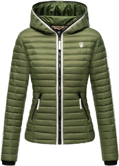 Dames Gewatteerde Jas Kimuk Princess – Licht, Modern & Met Capuchon Groen