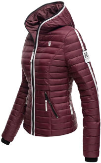 Dames Gewatteerde Jas Kimuk Princess – Licht, Modern & Met Capuchon Rood