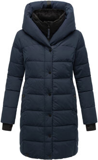 dames gewatteerde jas Knutschilein – Warm & Stijlvol Blauw - 3XL