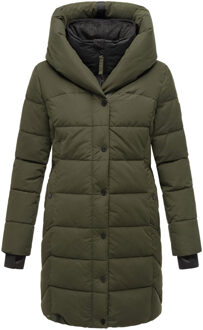 dames gewatteerde jas Knutschilein – Warm & Stijlvol Groen - 3XL