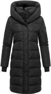 dames gewatteerde jas Laubzauber – elegant, warm & functioneel - maat S Zwart