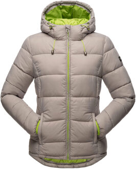 dames gewatteerde jas – Lichte tussenjas met capuchon Grijs