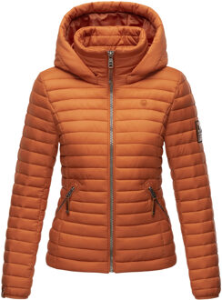 dames gewatteerde jas – Löwenbaby, licht met afneembare capuchon Bruin