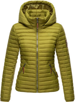 dames gewatteerde jas – Löwenbaby, licht met afneembare capuchon Groen