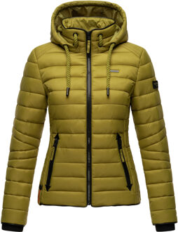 Dames Gewatteerde Jas Lulana – Licht, Trendy & Afneembare Capuchon Groen - XS