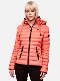 Dames Gewatteerde Jas Lulana – Licht, Trendy & Afneembare Capuchon - maat S Roze