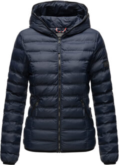 Dames Gewatteerde Jas Neevia – Modern, Licht & Comfortabel met Capuchon Blauw