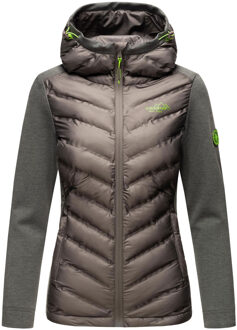 Dames Gewatteerde Jas Nimm mich mit – Getailleerd, Stijlvol & Comfortabel met Capuchon Grijs