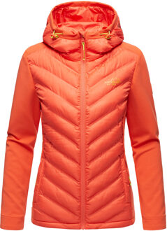 Dames Gewatteerde Jas Nimm mich mit – Getailleerd, Stijlvol & Comfortabel met Capuchon - maat Roze