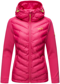 Dames Gewatteerde Jas Nimm mich mit – Getailleerd, Stijlvol & Comfortabel met Capuchon Roze - XS