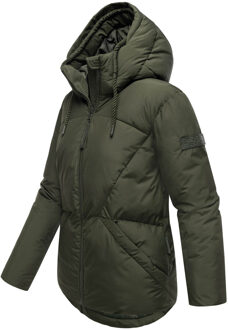 dames gewatteerde jas Pastellzauber – warm, stijlvol & vrouwelijk - maat S Groen