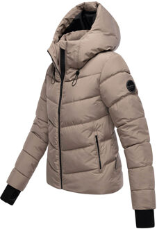 dames gewatteerde jas Yukanii met capuchon & vrouwelijke pasvorm Grijs - L