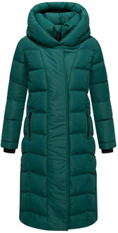 dames gewatteerde mantel Engelsfeder XIV – warm, stijlvol & praktisch Groen - 2XL