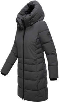 dames gewatteerde mantel Mondnebel XIV – warm, stijlvol & functioneel Grijs - XL