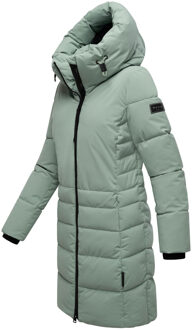 dames gewatteerde mantel Mondnebel XIV – warm, stijlvol & functioneel Groen - 3XL